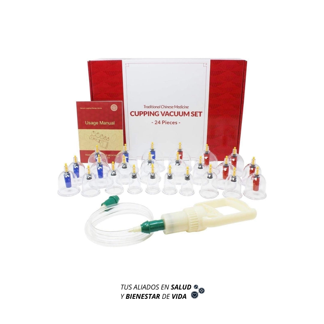 Set de Cupping Vacuum 24 piezas