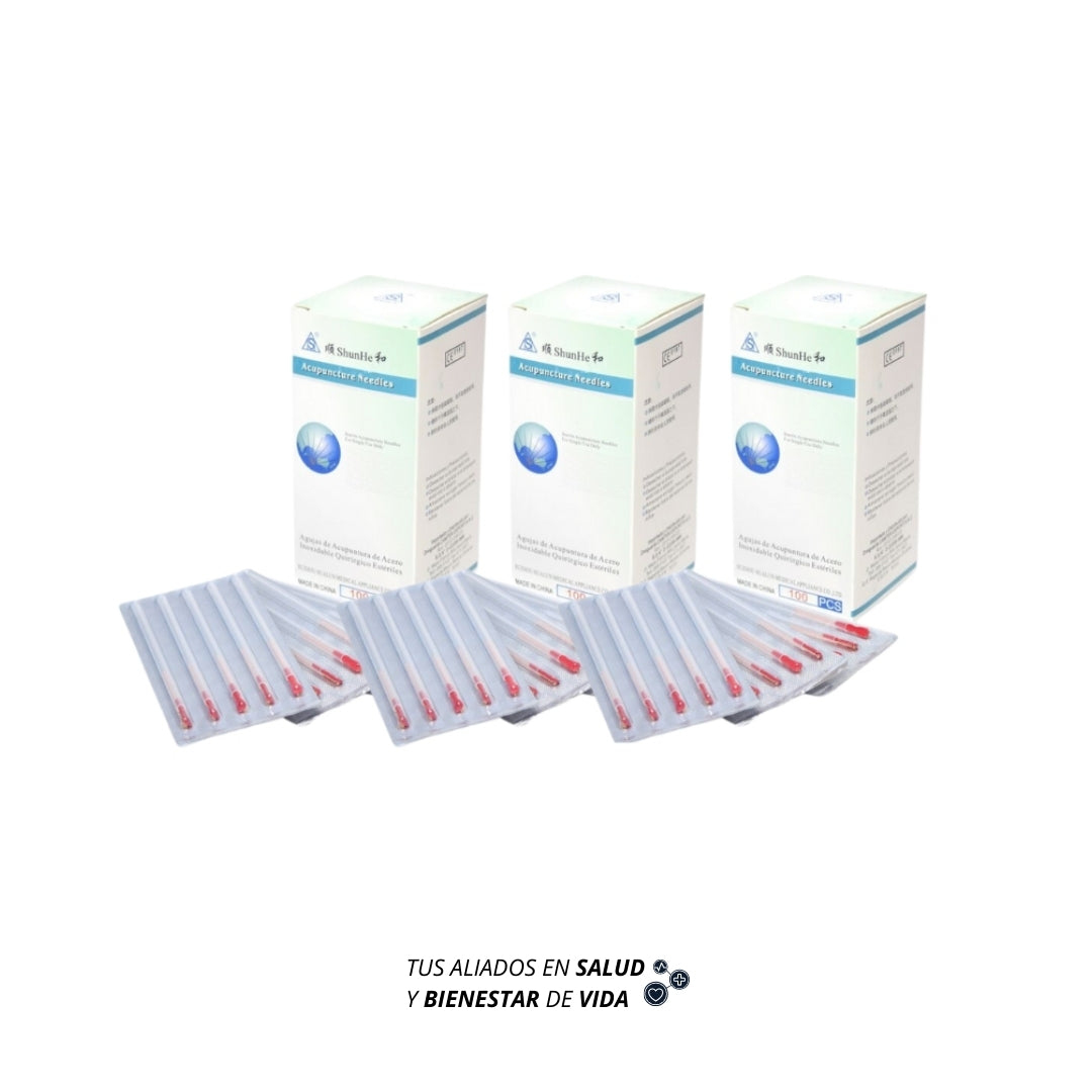 3 cajas de agujas (medidas disponibles)