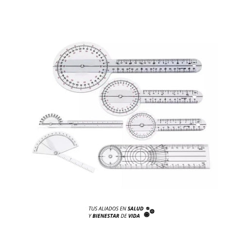 Goniómetros (set de 6 piezas)