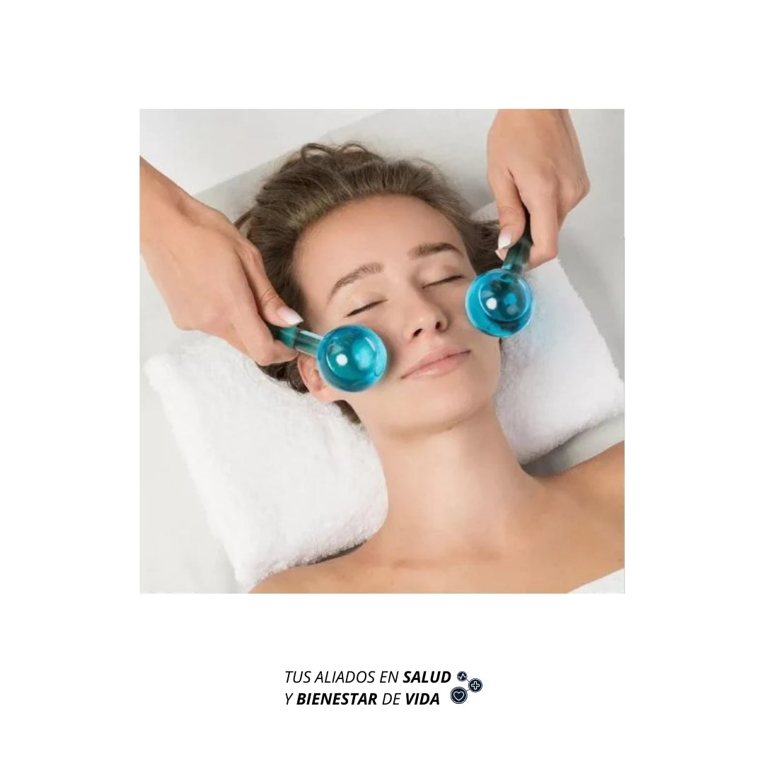 Cryo ball cristal en color rosa (crioterapia)