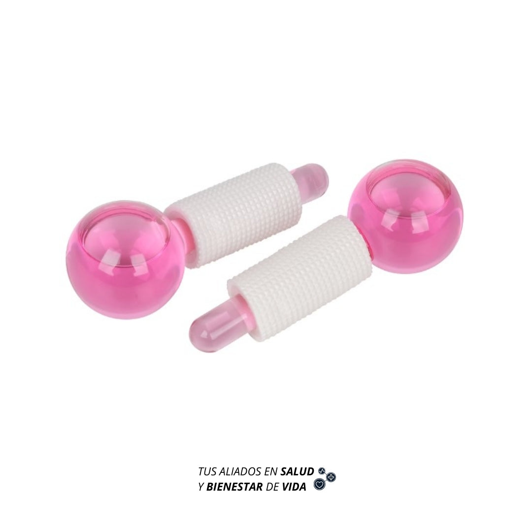 Cryo ball cristal en color rosa (crioterapia)
