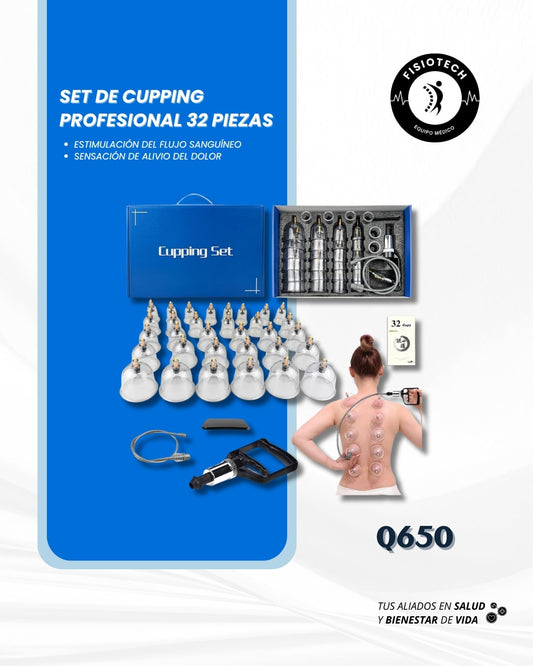 Cupping profesional, set de 32 piezas