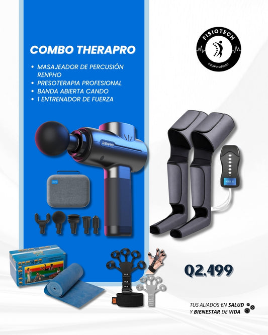 Pistola profesional RENPHO + Presoterapia inalámbrica + banda abierta CANDO + entrenador de fuerza (mano)