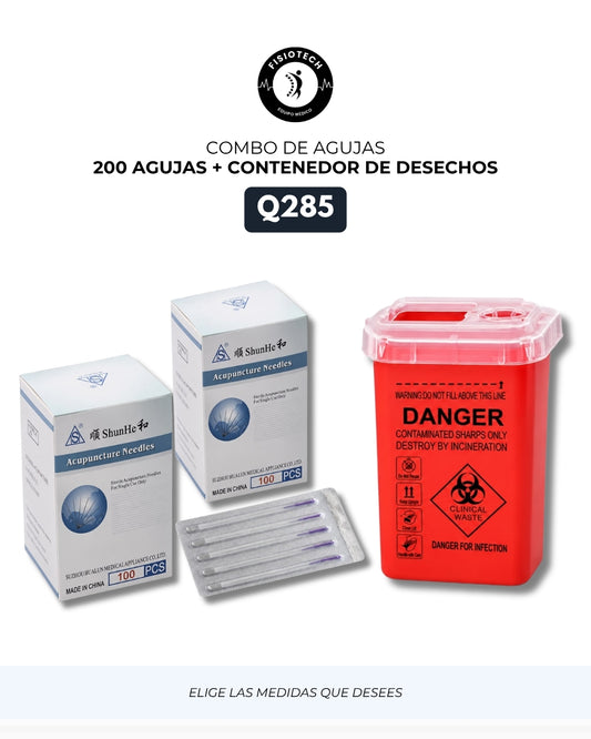 Agujas de punción seca + contenedor de desechos (de agujas)