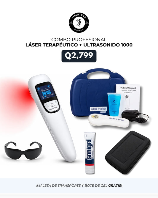 Láser terapéutico profesional + ultrasonido 1000 3ra edición
