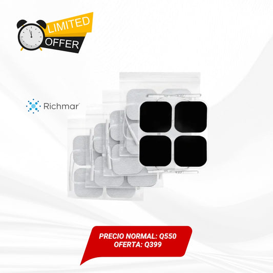 Caja de 40 electrodos cuadrados, marca RICHMAR