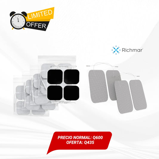 Caja de 40 electrodos (cuadrados y rectangulares)