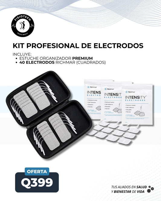 Estuche organizador premium + 40 electrodos richmar