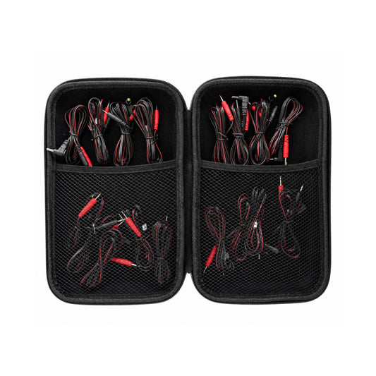 Cables para tens + estuche organizador premium (set incluye 6 cables)