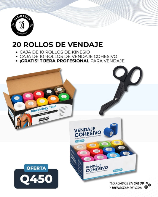 Vendaje neuromuscular y cohesivo