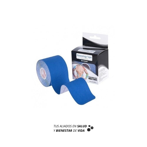 Vendaje neuromuscular color azul