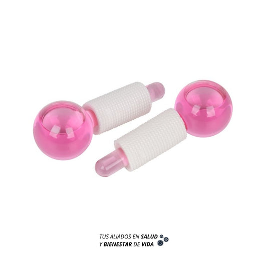 Cryo ball cristal en color rosa (crioterapia)